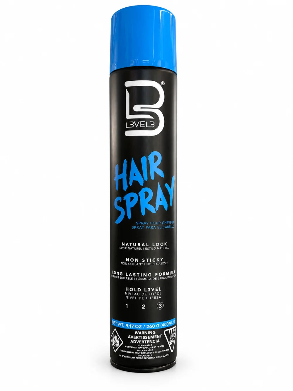 L3VEL3 Strong Hold Hair Spray 400ML