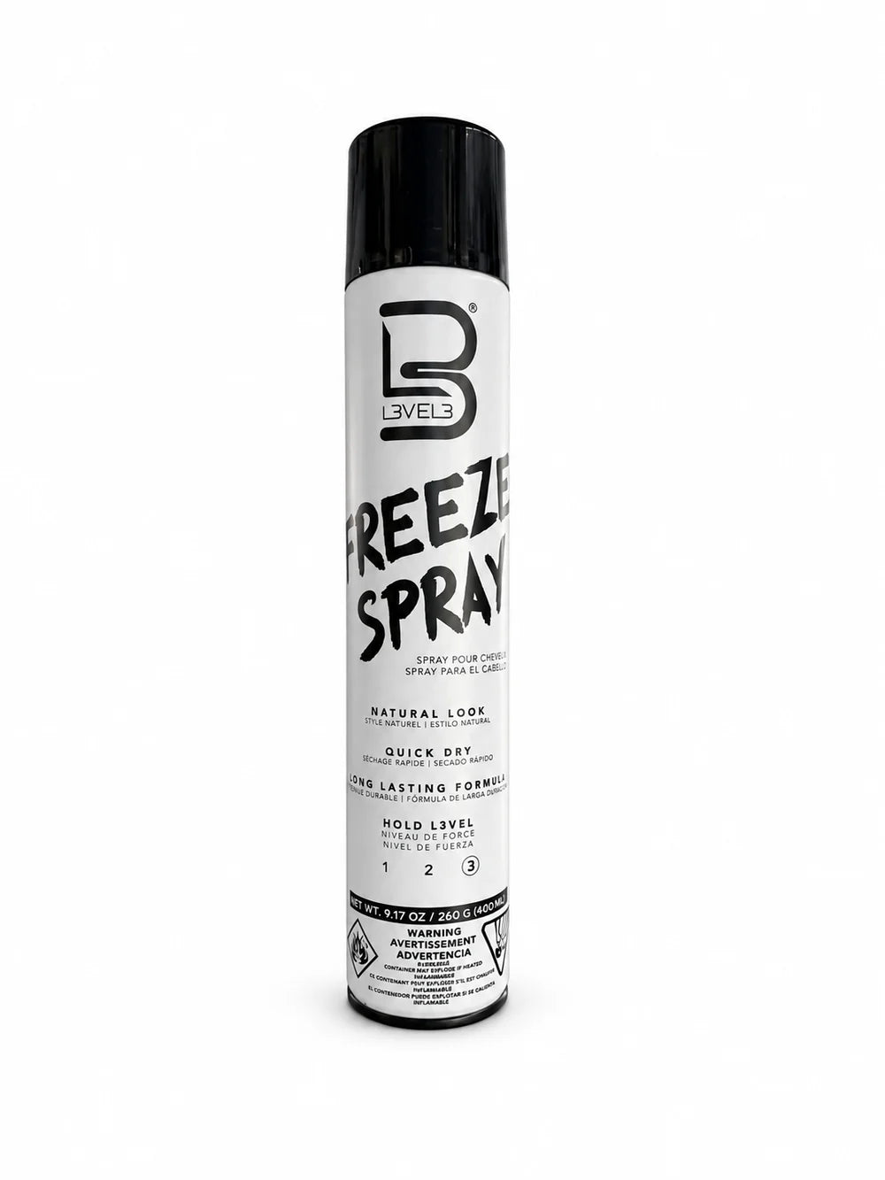 L3VEL3 Freeze Hair Spray 400ML